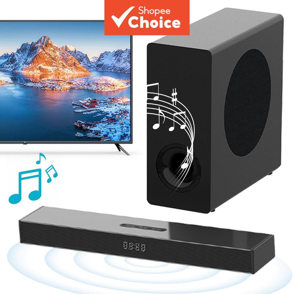 Barra de som tudo-em-um para Smart TV e sistemas de áudio domésticos, som de cinema, reprodução de música, presente de