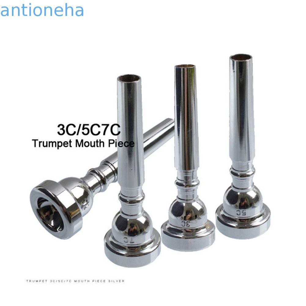 Bocal De Trompete ANTIONEHA , Boca De Corneta Profissional Em Ouro Prateado , Latão 3C/5C/7C Chifre De Metal