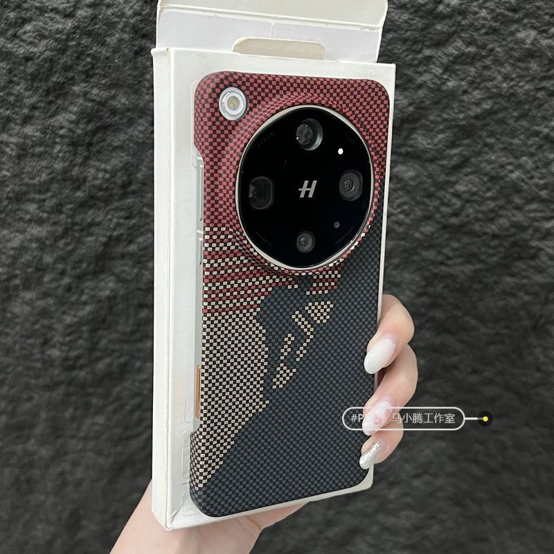 Capa para celular OPPO FindX9Ultra FindX9SPro X8, semi-fechada com textura de fibra de carbono, capa rígida de PC anti-q