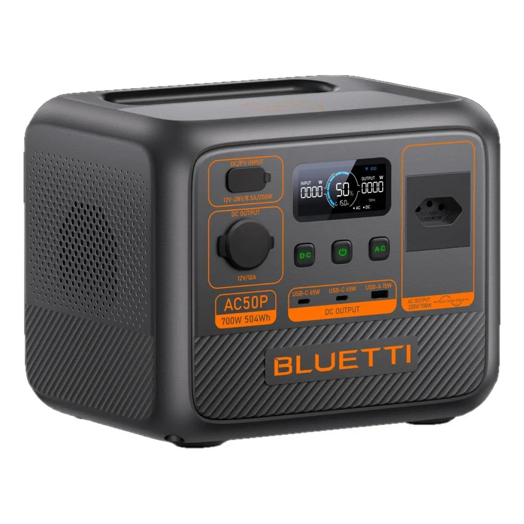 Estação De Energia Bluetti Ac50p Portátil 504wh 700w 220v