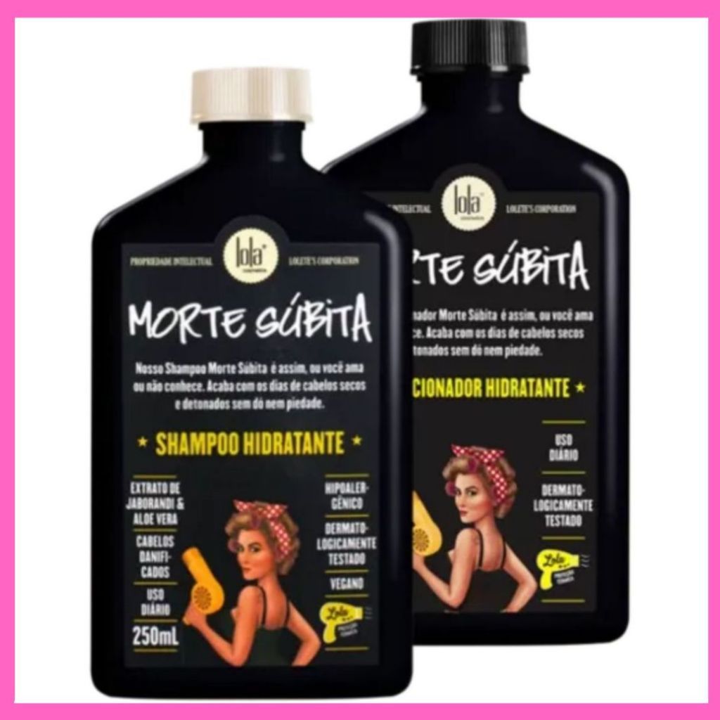 Kit Hidratação Morte Súbita Shampoo e Condicionador Lola Cosmetics