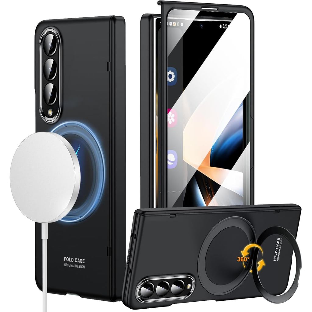 Capa para Samsung Galaxy Z Fold 4 com MagSafe, 360 graus embutido °   Suporte Ma