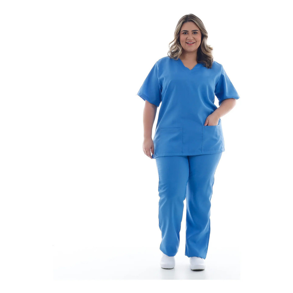 Plus Size Uniforme Serviços Gerais Em Oxford Tamanho Grande