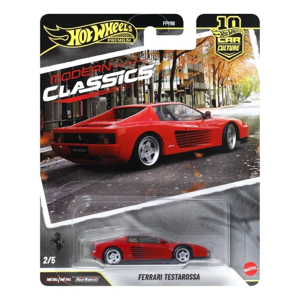 Carrinho Hot Wheels - Ferrari Testarossa - Car Culture - Modern Classics - 1:64 - Mattel