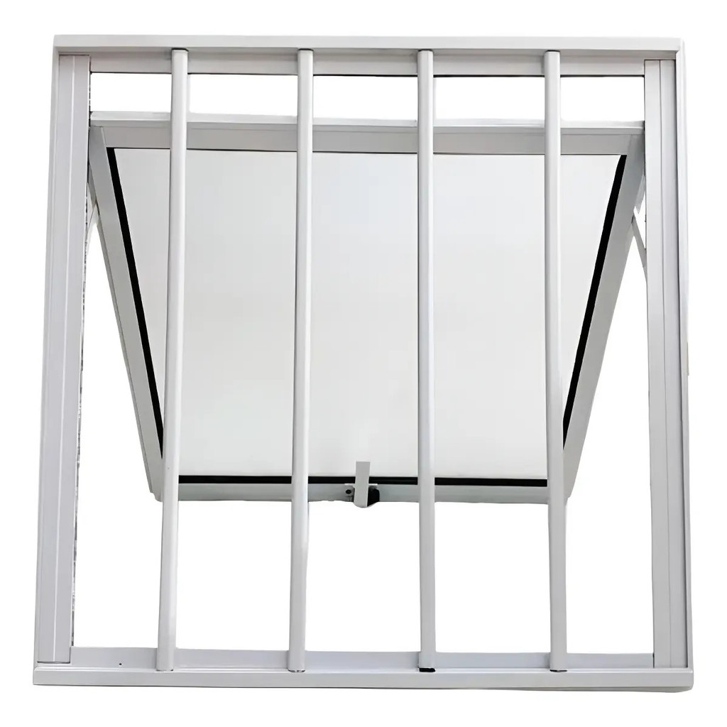 Maxim Ar 50x50 Vitro De Banheiro Alumínio Com Grade L. 25 Branco