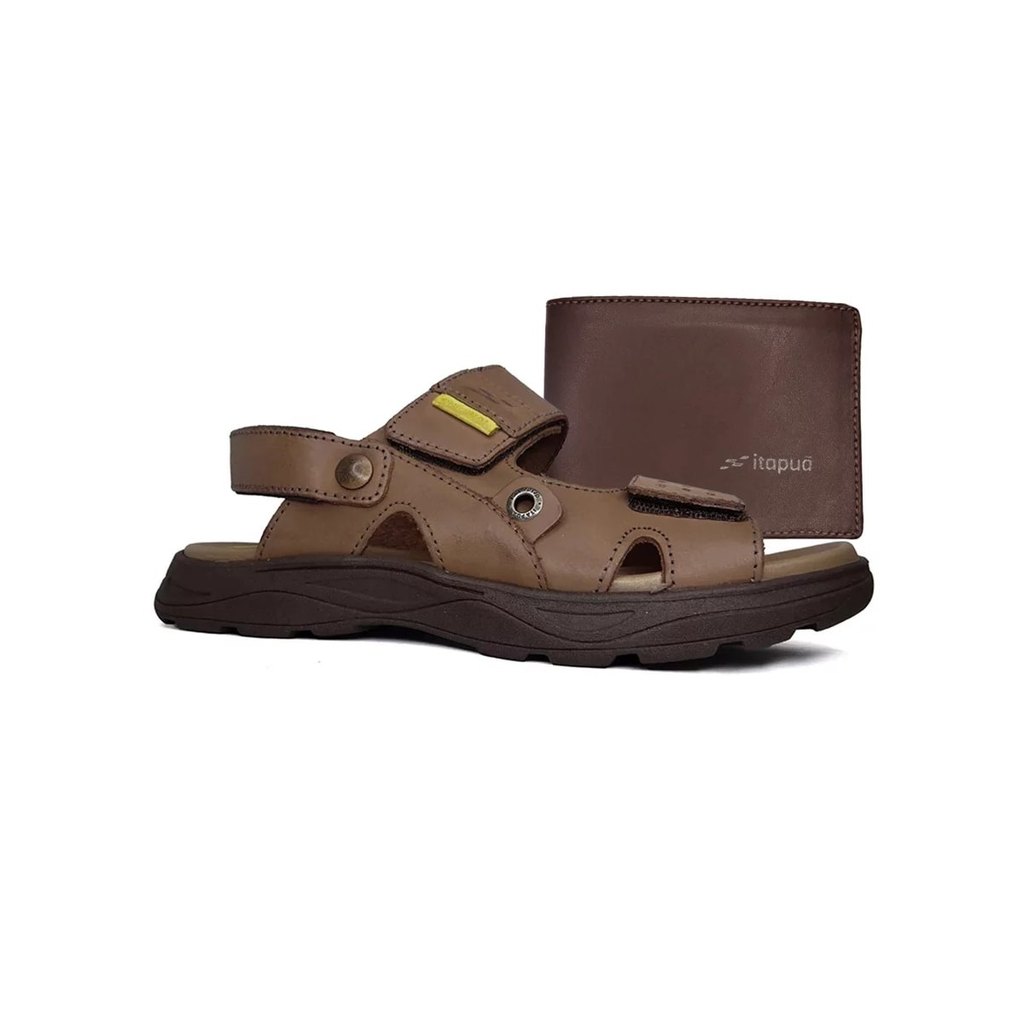 Sandália Chinelo Itapua Masculino Couro 1252 Brown