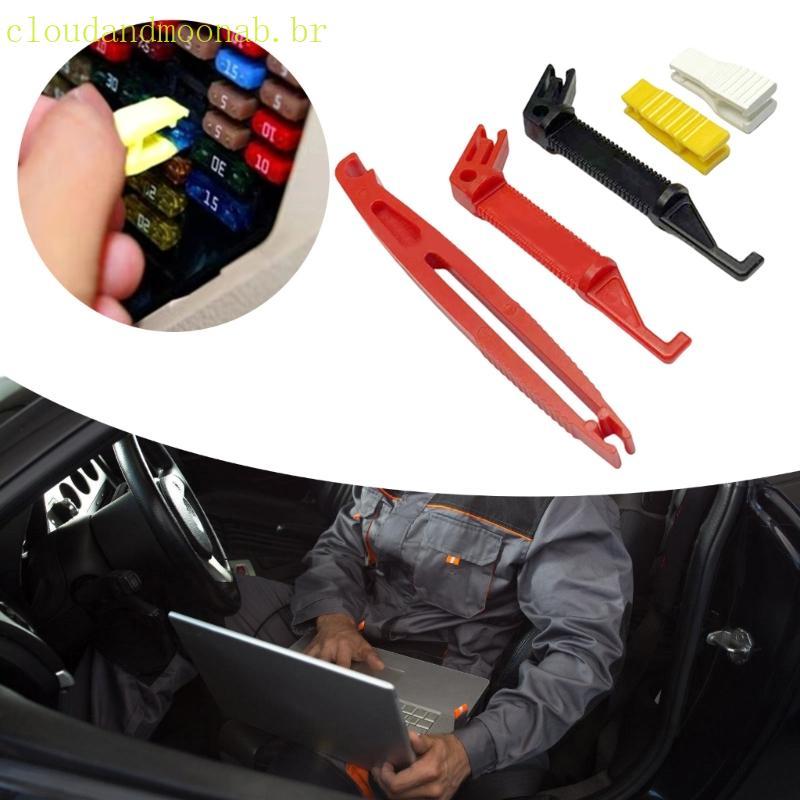 CLO 5 2 Peças Conjunto Ferramentas Remoção Fusíveis Carro Clipe Extrator Automáticos Para Resistência Cal