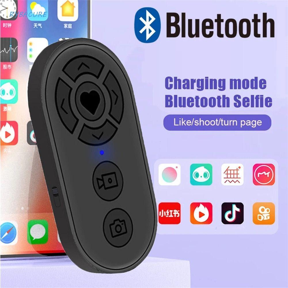 RYBACURE Controle Remoto Bluetooth-Compatível Para Vídeo Página Turner Smartphone Câmera Remota Obturador Telefone Móvel