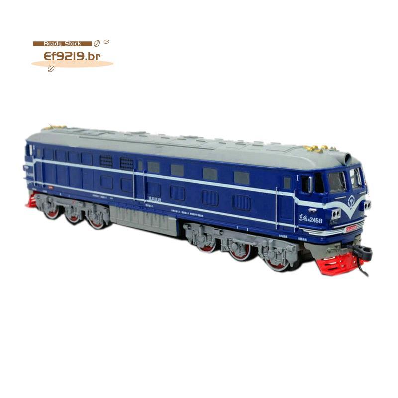 [Oferta Especial E] Simulação Infantil 1 : 87 Liga Locomotiva De Combustão Interna Modelo Brinquedo Trem Acústico-Óptico