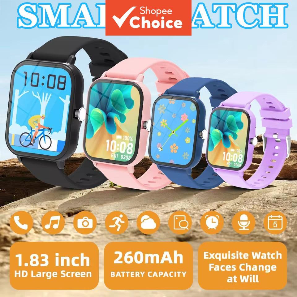 Tela HD de 1,83'' para Smartwatch com Câmera/Controle de Música, Chamada BT Wireless, Compatível com Android/iOS,