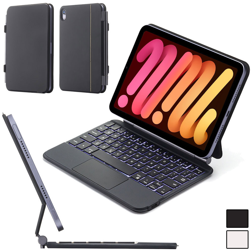 Teclado Mágico Magnético Flutuante Cantilever Stand Case Trackpad Retroiluminado
