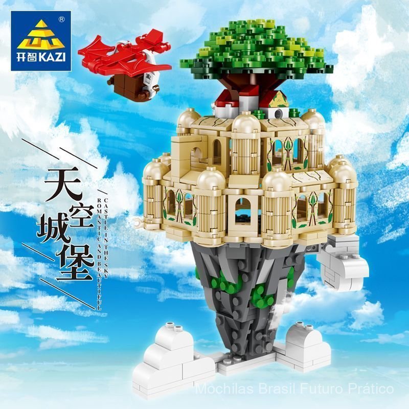 Blocos de Montar KaiZhi Sky City, Brinquedo Educativo para Crianças, Modelo de Montagem Compatível com Lego, Presente de