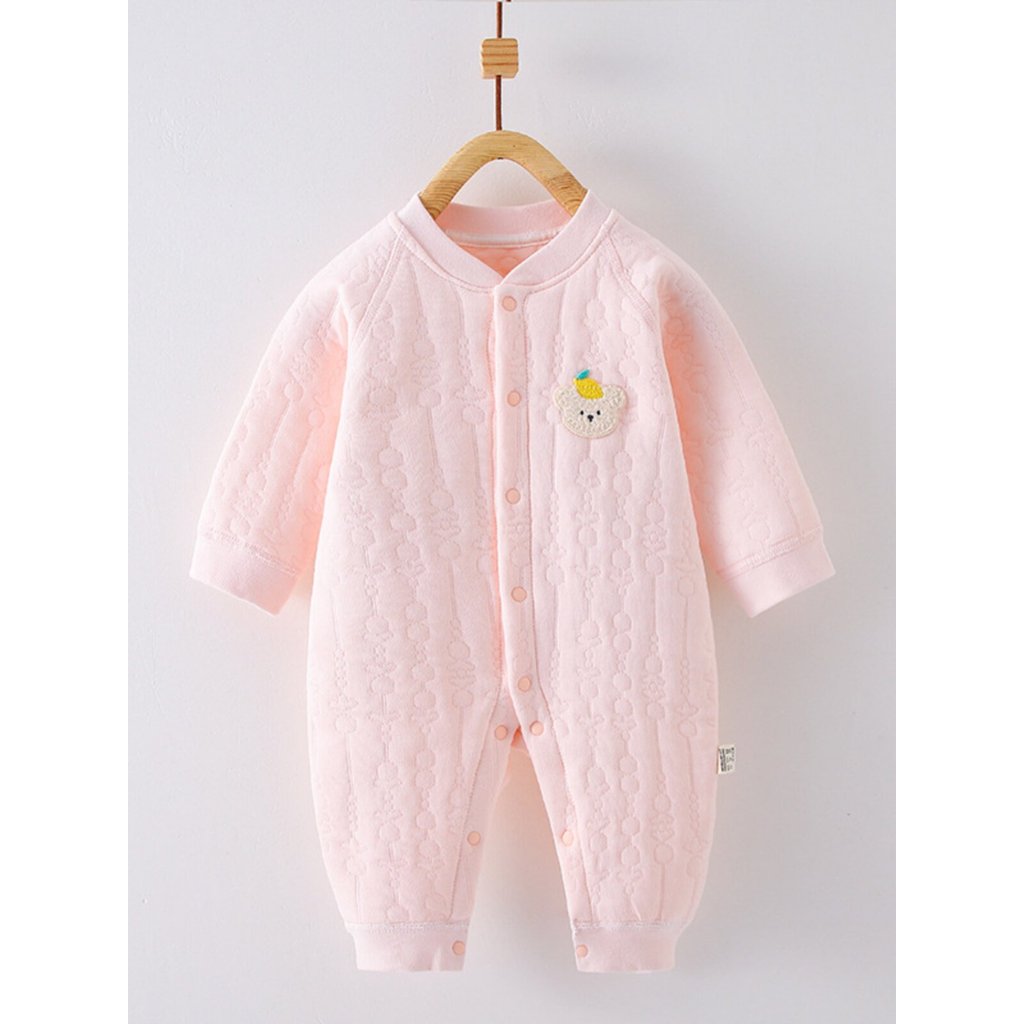 Bebê quente macacão primavera outono Outing roupas inverno ar algodão acolchoado roupa interior recém-nascido macacão de