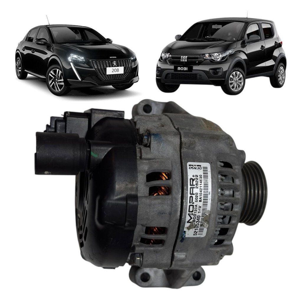 Alternador Original Fiat Mobi Argo Pulse 120a 52105340