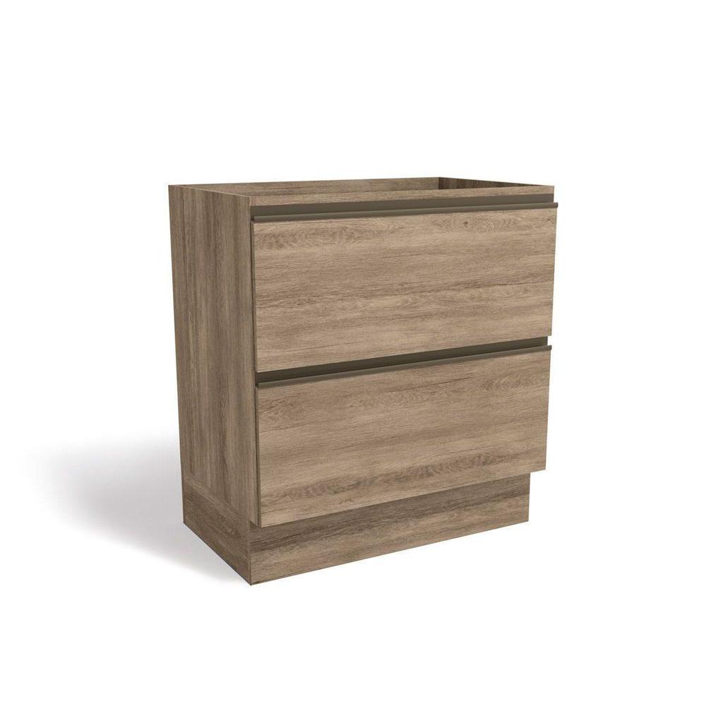 Balcão de Cozinha Gabinete Maxxi G755 c/ 2 Gavetas s/Tampo 80cm Nogal - Kappesberg
