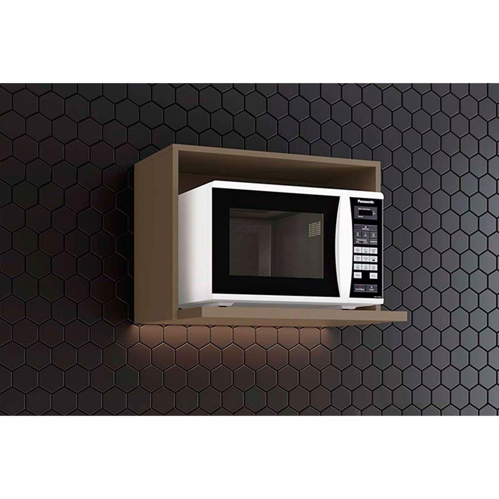 Módulo Cozinha Henn Americana Suporte Nicho p/Microondas Connect 60x44cm Duna-Henn