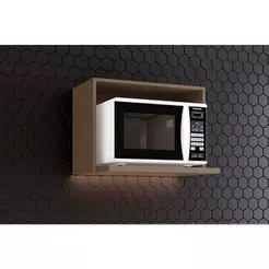 Módulo Cozinha Henn Americana Suporte Nicho p/Microondas Connect 60x44cm Duna-Henn