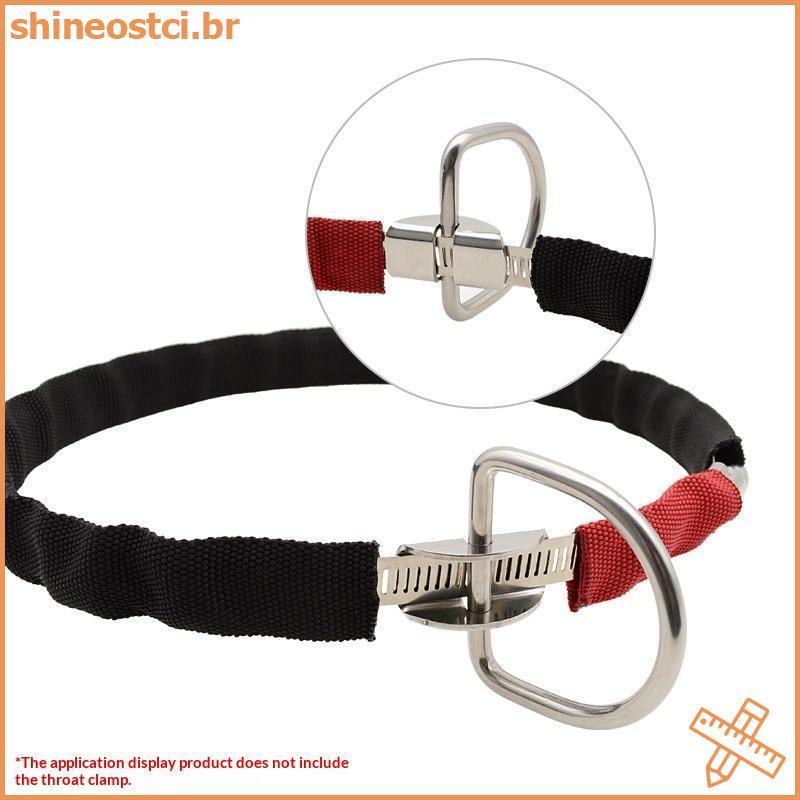 SHINE Suporte De Anel D Para Cilindro De Tanque De Mergulho , Braçadeiras De Mangueira , Equipamento De Aço Inoxidável ,