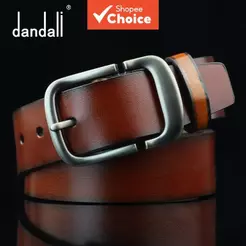 Cinto de couro legítimo masculino - correia de cintura ajustável com fivela de pino para jeans, camisas e ternos