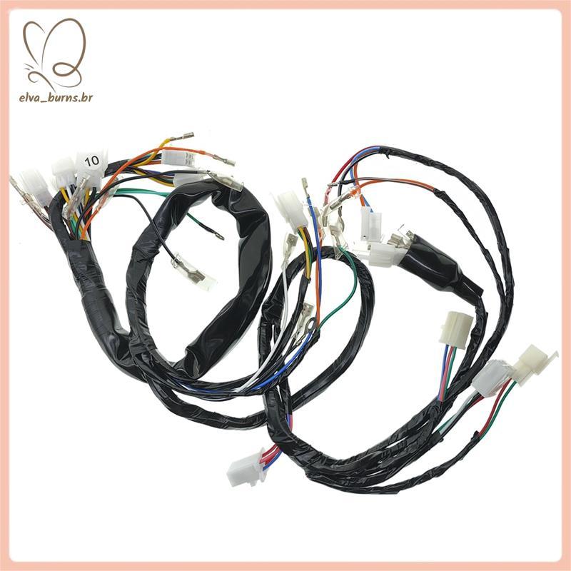 [elva_burns.br] Para Wangjiang GN250 GN 250 250cc 3661038301 Cabo Principal Da Linha Do Fio Chicote Elétrico Motocicleta