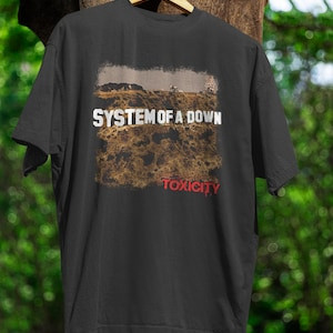 Camiseta Masculina Feminina Oversized Estampa System Of A Down Toxicity Álbum Banda Rock, Camiseta Streetwear Estampada