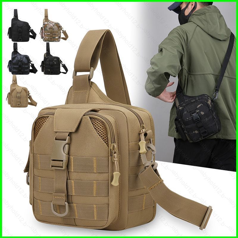 BB12 Bolsa Tipo Estilingue Tática Molle Crossbody Pacote De Peito De Ombro Militar Ao Ar Livre Para Caminhadas E