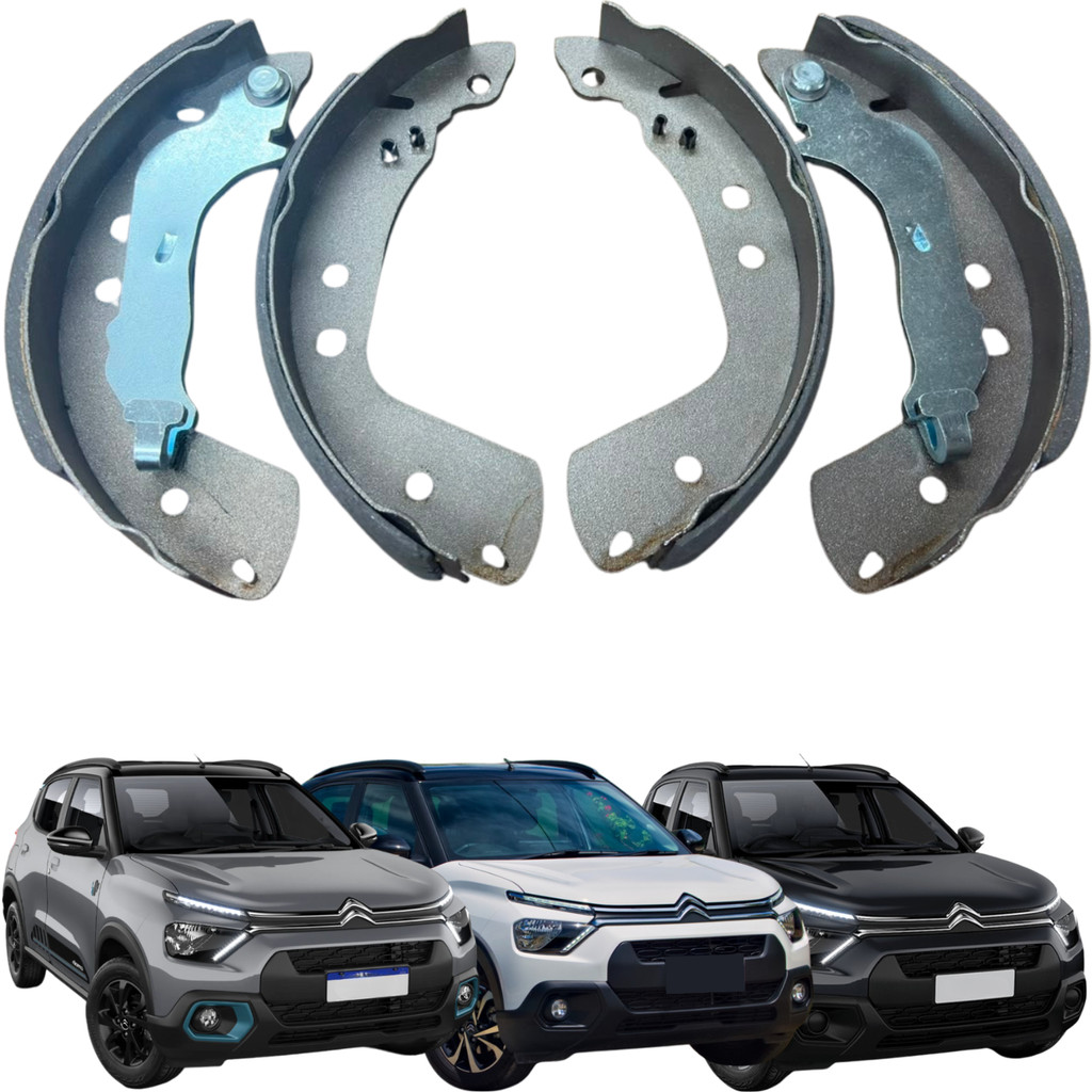 Patim Sapata Freio com Lona Traseira MAZZICAR C3 1.0 6V 1.6 16V 1.0 12V 2023 até 2026 BPSA0090248