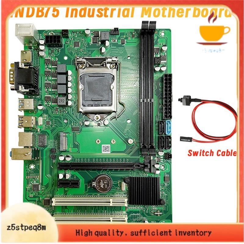 Placa-Mãe Industrial DDR3 LGA1155 INDB75 Suporta 2x8GB M . 2 NVMe Gigabit Ethernet