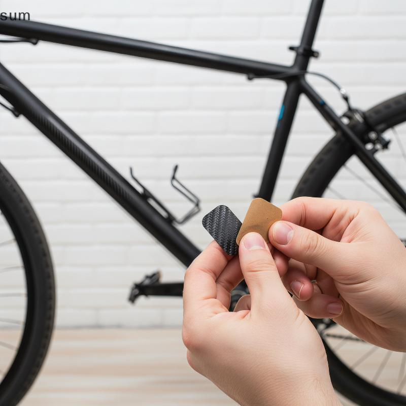 [sum] Protetor De Corrente De Bicicleta De Fibra De Carbono Texturizado Quadro De Ciclismo Ficar Postado Capa De Proteçã