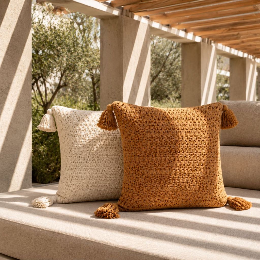 Capa de Almofada Renda 45CM X 45CM Decorativa Elegante Para Sofá Sala Quarto Poltrona