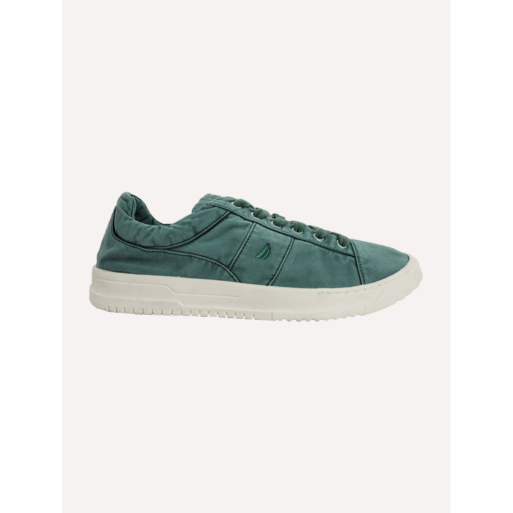 Tênis Nautica Masculino Texitil Recorte Logo Fanton Verde