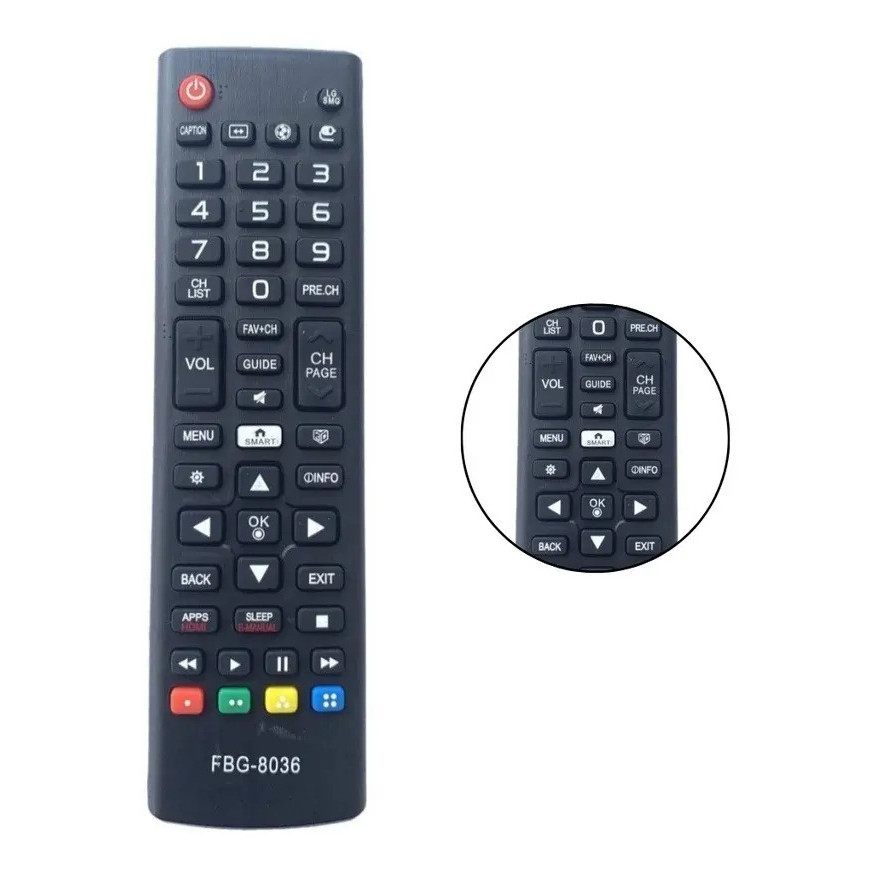 Controle Remoto Universal FBG Compatível Smart TV Samsung LG