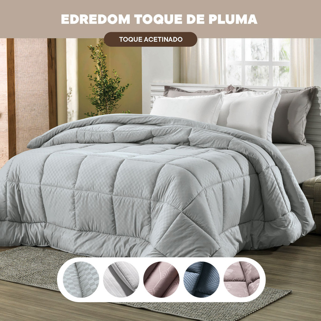 Edredom Queen Altenburg Toque de Plumas Maciez Extrema