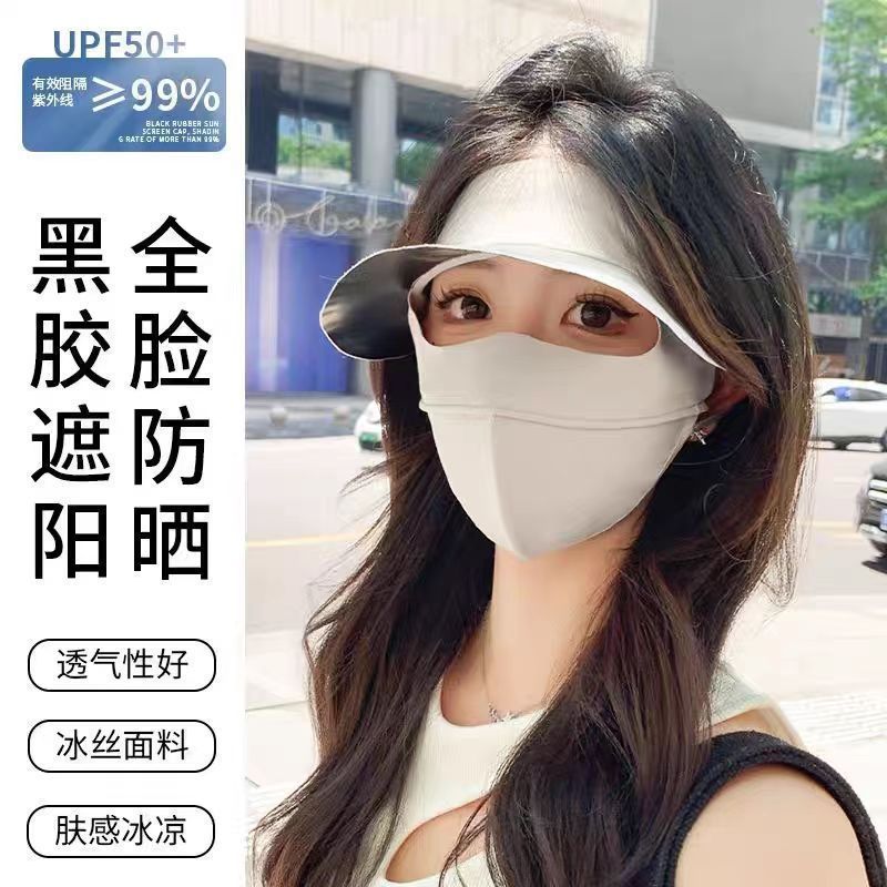 Proteção para os olhos Gini Vinil Brim Full Face Proteção Ultravioleta Protetor Solar Máscara Respirável UPF50+