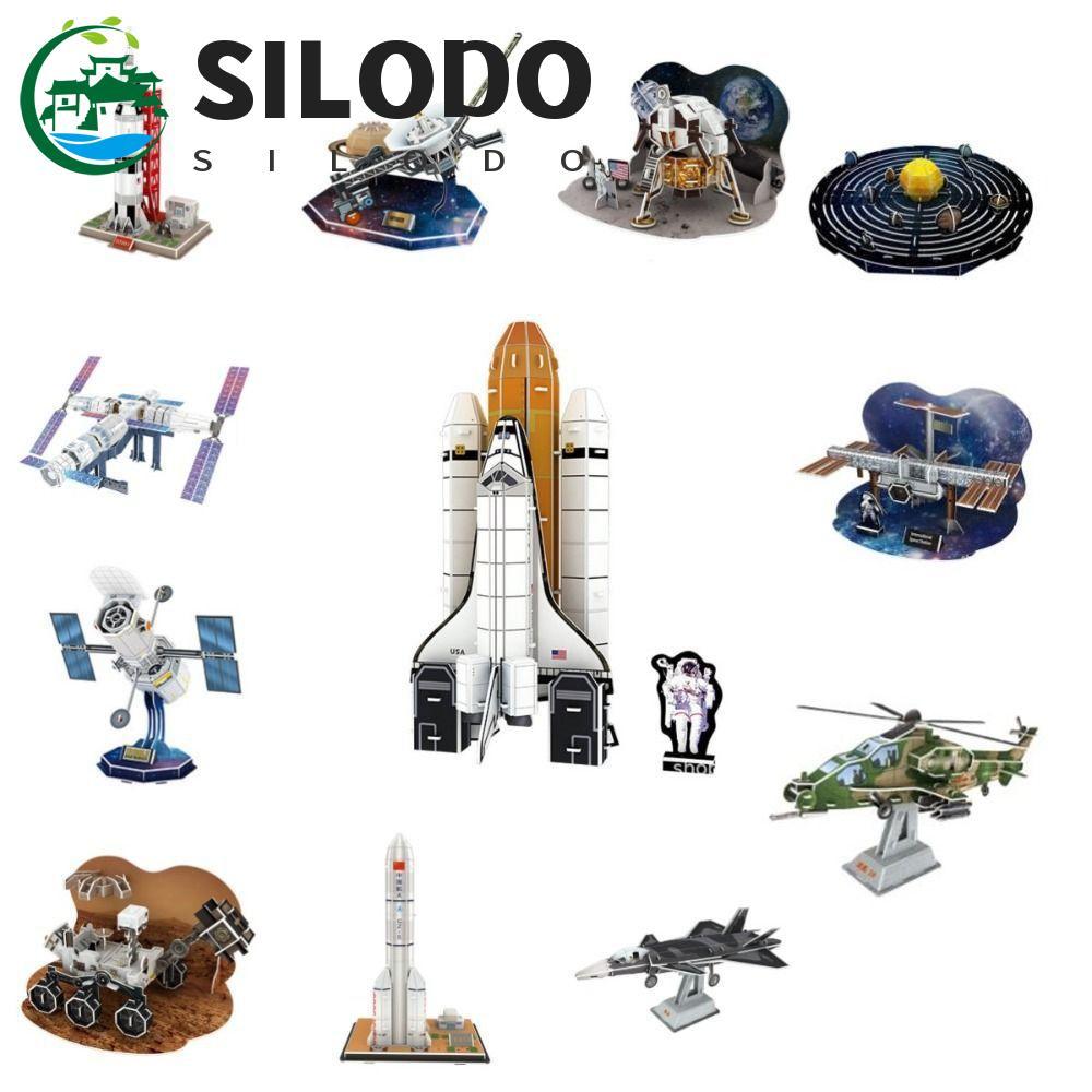 SILODO Quebra-Cabeça De Papel Para Nave Espacial 3D , Estação Internacional Em Miniatura DIY , Wuzhi 10