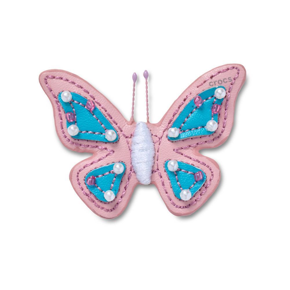 Jibbitz™ Borboleta Rosa De Couro Sintético Único