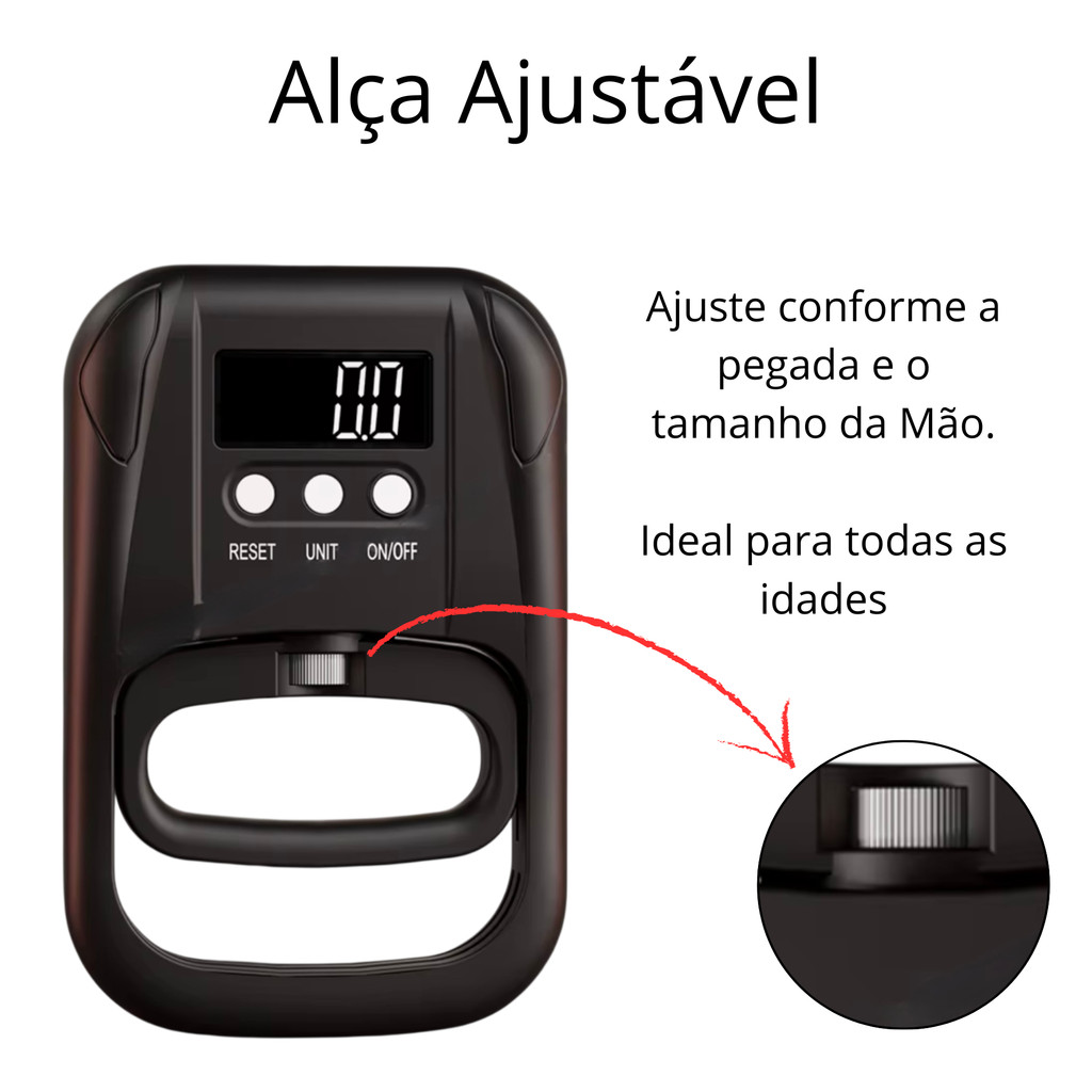 Dinamômetro Manual Mão para Avaliação Física Medição Força