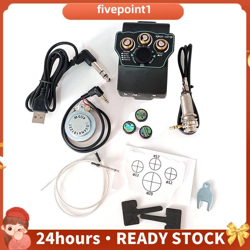 Captador Com Reverberação Aprimorada , Som Claro , Atraso E Efeitos De Coro-Ideal Para Guitarras , Bateria Outros