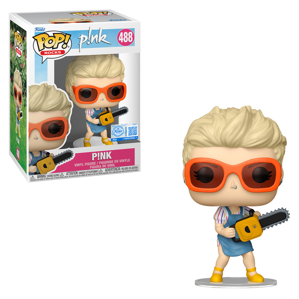 Funko Pop! Rocks P!nk Pink With A Chainsaw 488 Exclusivo