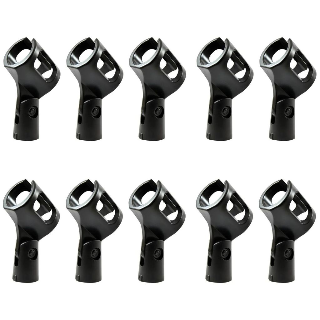 kit 10  Acessório Microfone Cachimbo Metal Preto Padrão