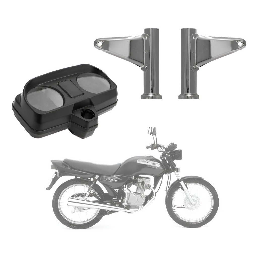 Carcaça do Painel e Suporte do Farol moto Cg Today 125 e Titan 125 anos 1991 até 1999