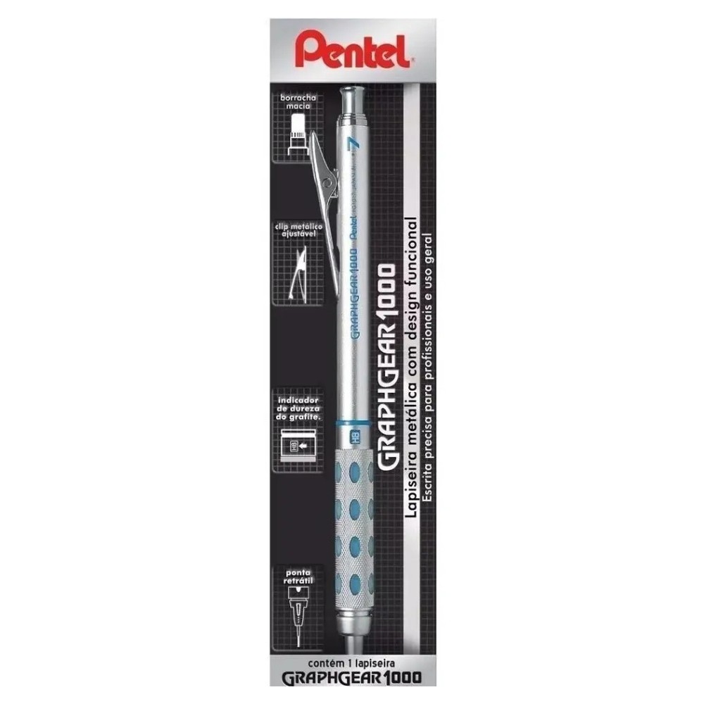 Lapiseira Técnica Pentel Graphgear 1000 0.7mm PG1017-C · foto 2
