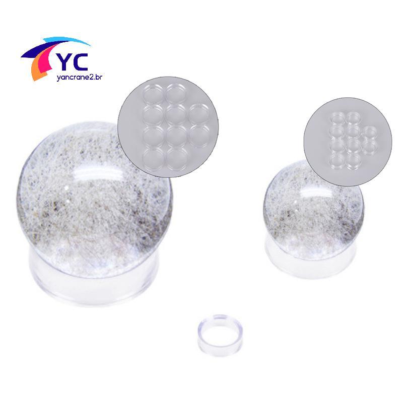 YCBR 10 Pcs Acrílico Transparente Display Stand Esfera Suporte Para Base De Bola De Cristal .