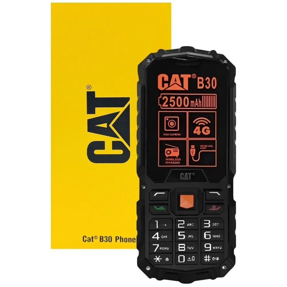 Celular Cat B30 4G Aparelho de Alta Resistência Volume Alto a Prova Dagua e Poeira