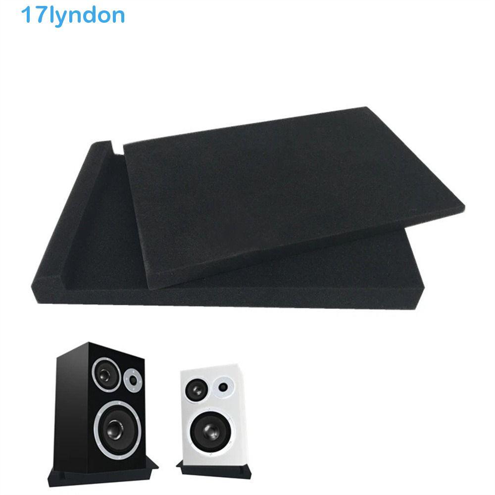 LYNDON Alto-Falantes Esponja Almofadas De Isolamento De Som 33x27x4cm Subwoofer Desktop Falante Espuma Acústica