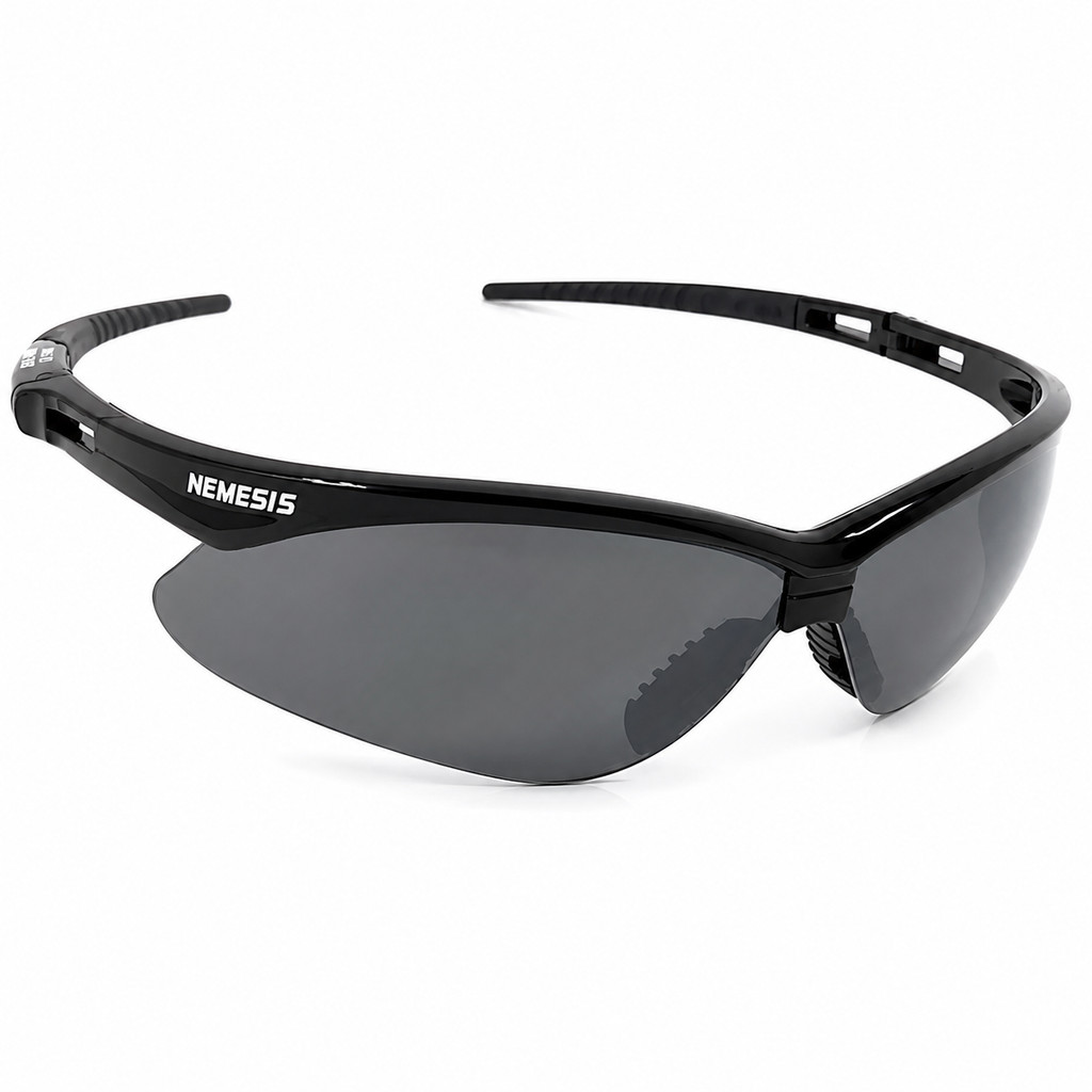 Óculos Proteção Nemesis Preto FUME ESPELHADO Esportivo AIRSOFT Teste Balístico Paintball Resistente A Impacto Ciclismo V