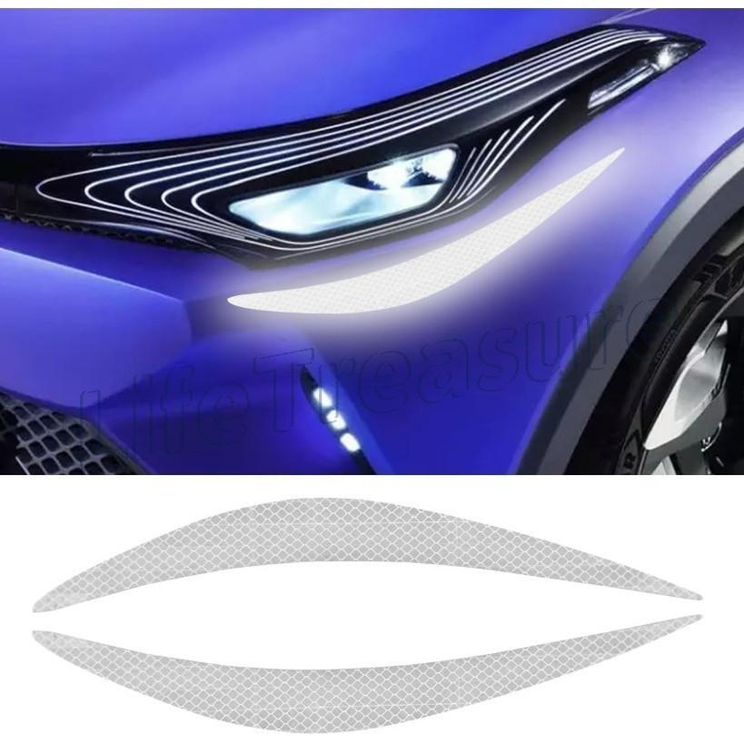 Adesivos Refletivos Para Faróis De Carro-Atraentes De Personalidade-Decoração Universal De Capô De Veículo-Decalque Ades