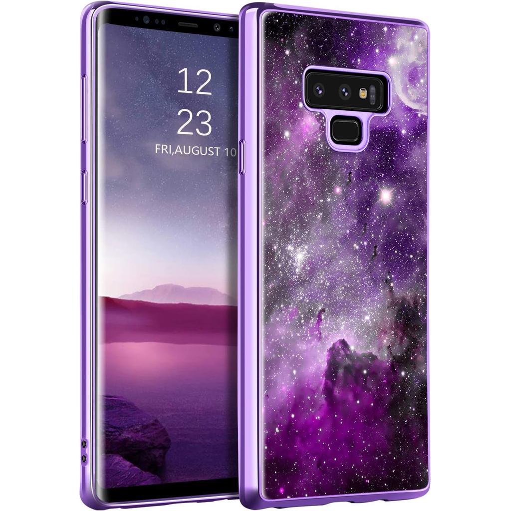Capa BENTOBEN para Galaxy Note 9, Ajuste Slim, Brilha no Escuro, Híbrida, Resistente a Impactos, PC Rígido, Bumper de TP
