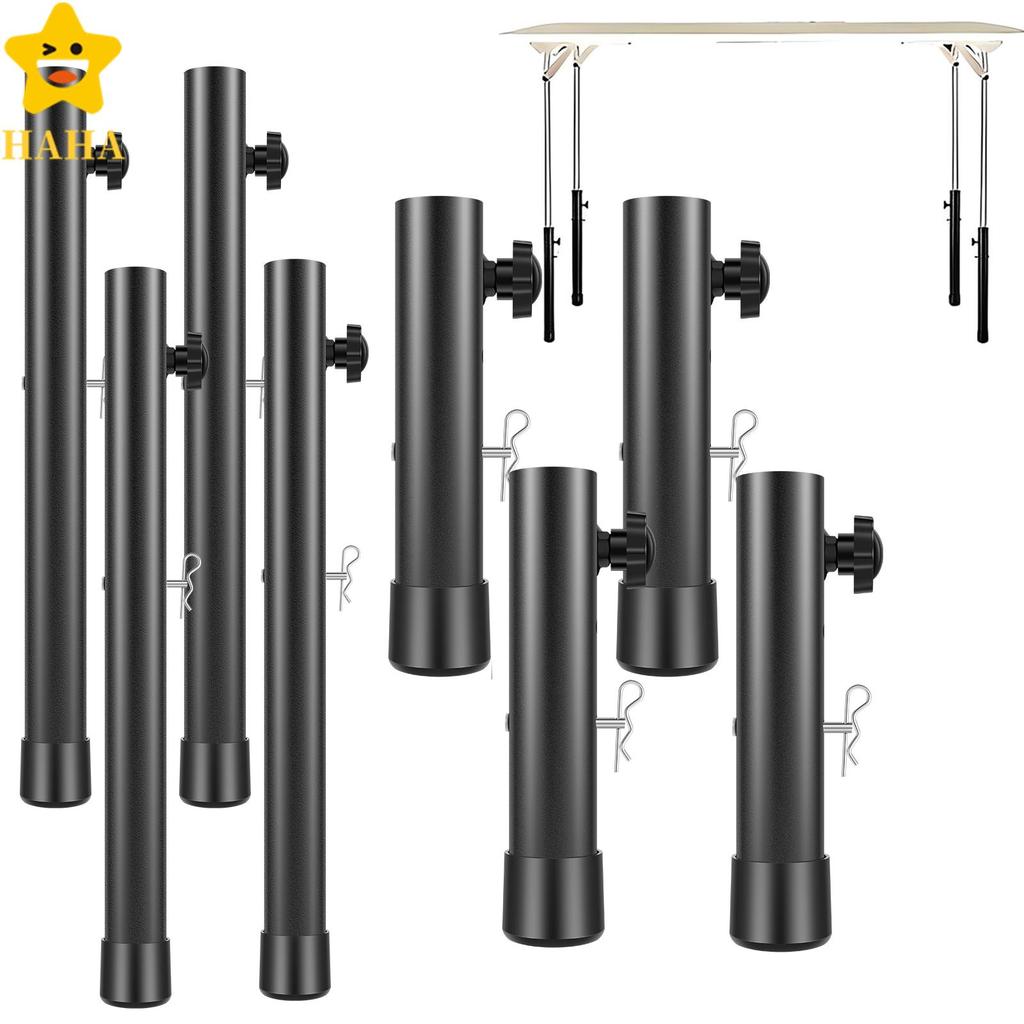 Extensores De Pernas De Mesa Dobráveis De 4 Unidades , Elevadores Aço Resistente Com Parafusos De Fixação 2/4 Níveis De 
