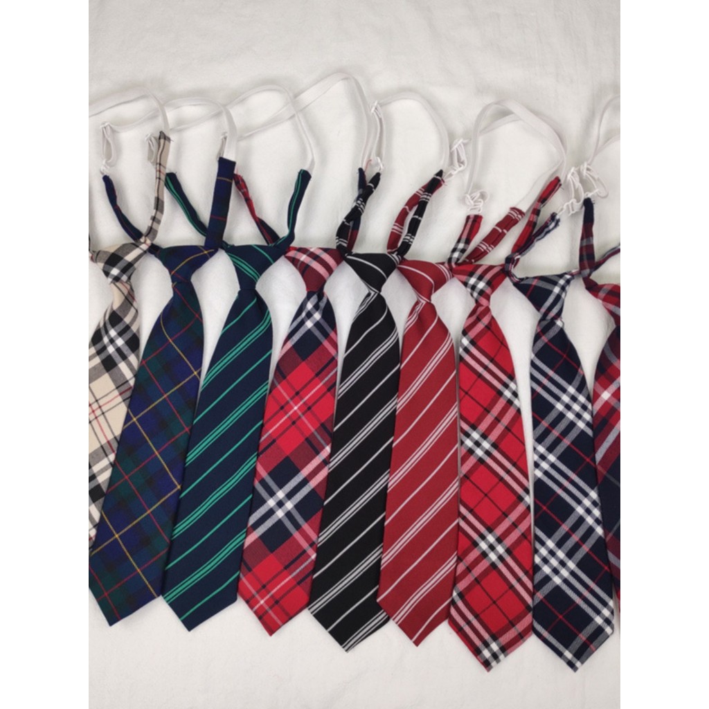 Jk gravata uniforme gravata borboleta xadrez listrado colar flor arco estudante das mulheres dos homens camisa vermelha